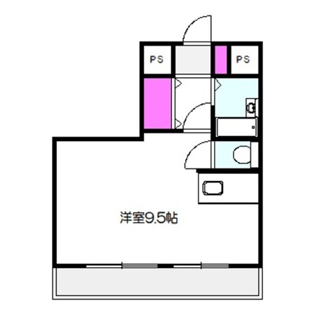 シャトー若杉マンションの物件間取画像